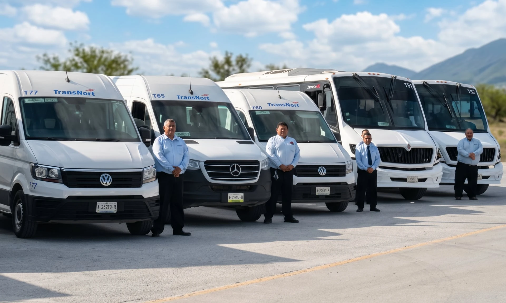 Operadores de TransNort frente a la flota